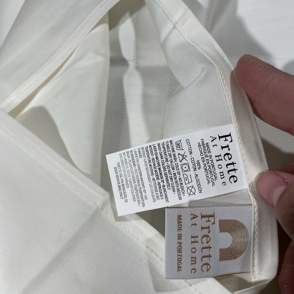 NIB [ 1 King ] Pillow Sham for Frette At Home Brenta in Ivory / Sage Green‎ - Picture 8 of 12